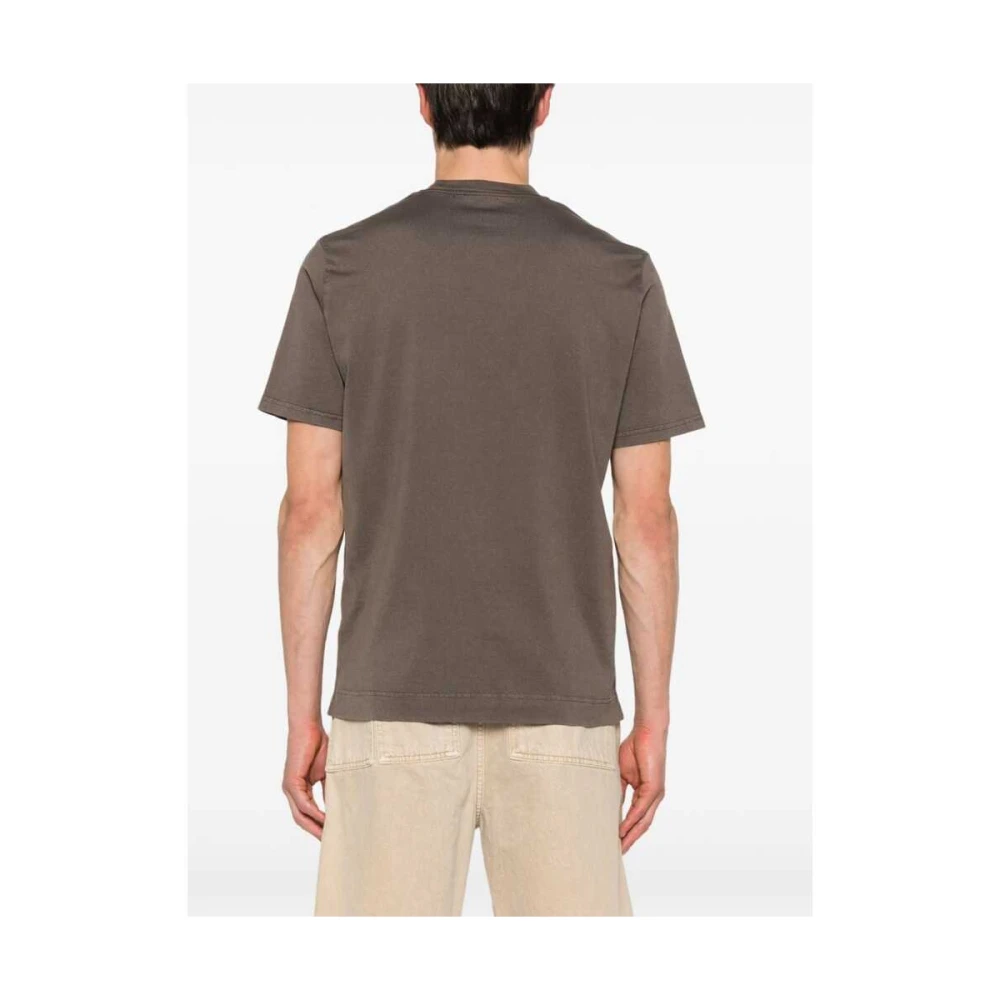Fedeli Geode Bruine Katoenen T-shirt Brown Heren