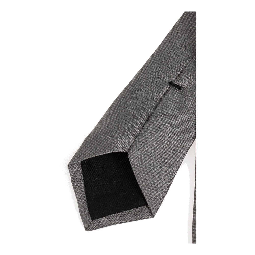 Moschino Zijden stropdas Gray Heren