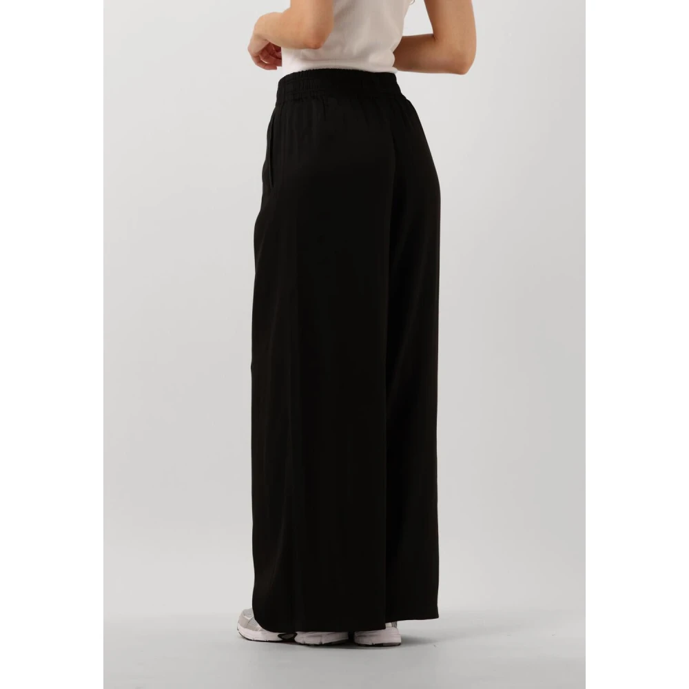 drykorn Wijde Zwarte Broek Black Dames