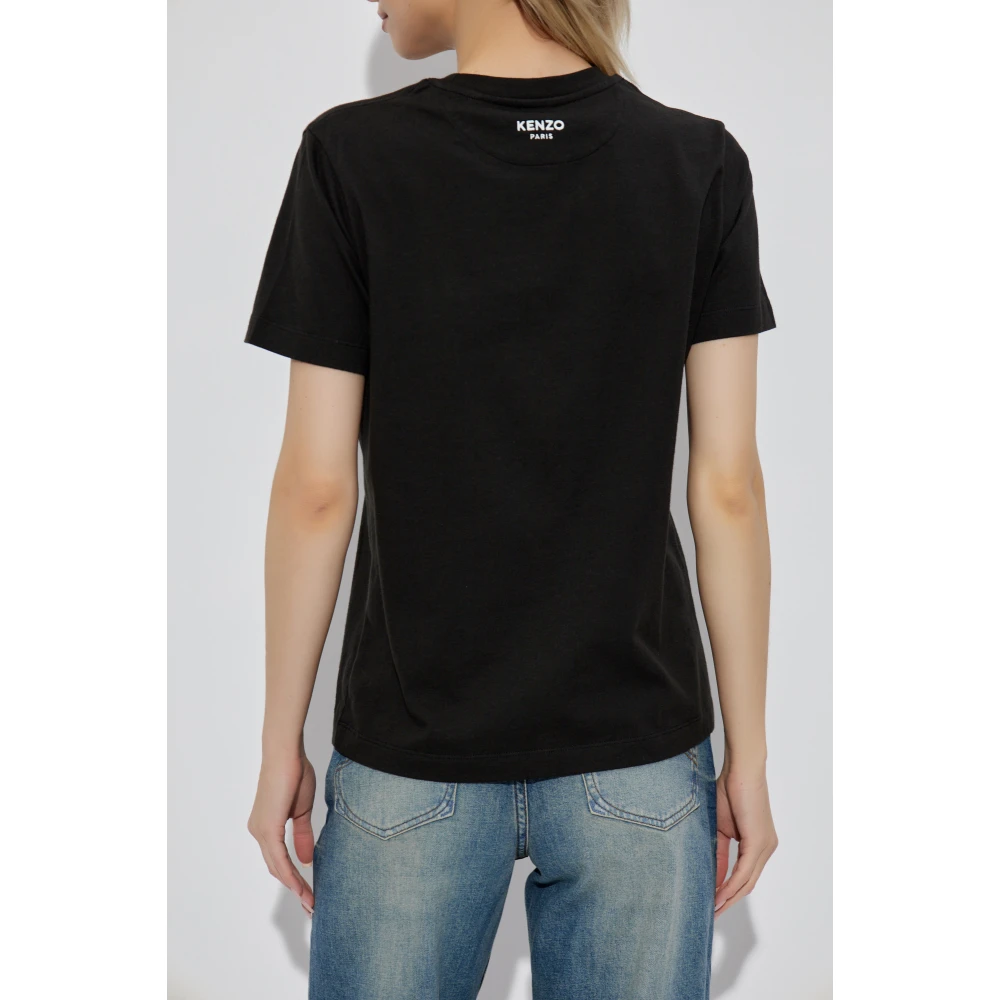 Kenzo T-shirt met zak Black Dames