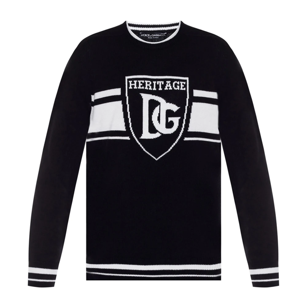 Dolce & Gabbana Logo C Mere Sweater Black Heren