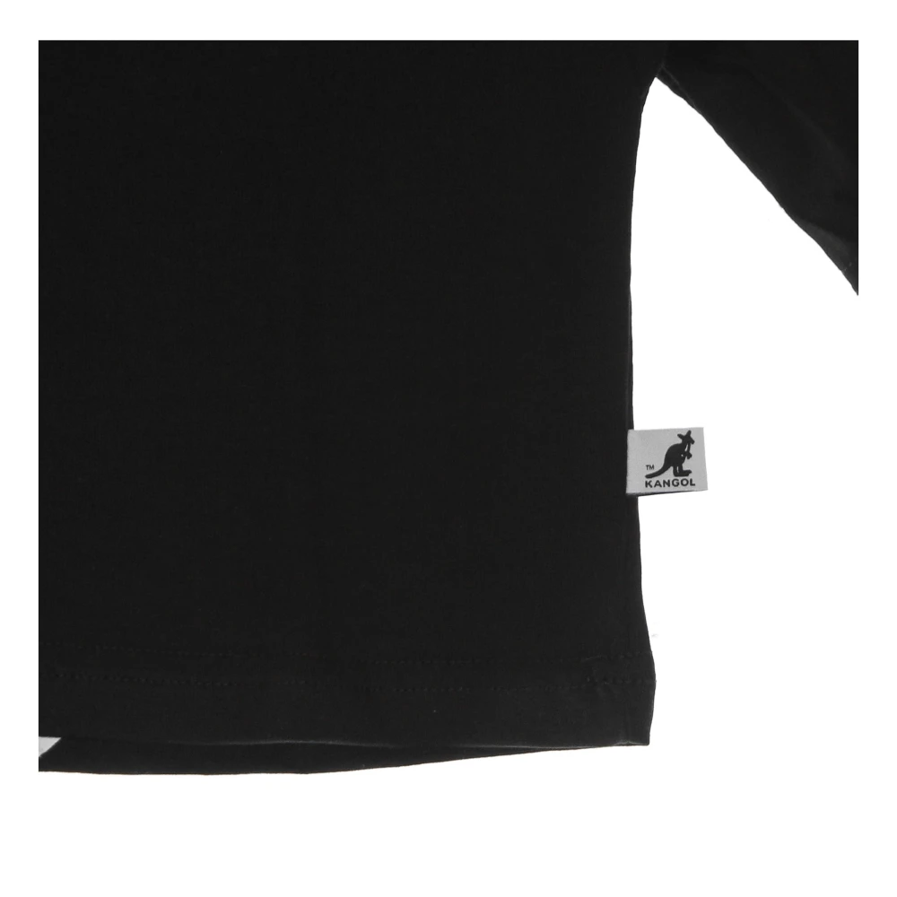 Kangol Zwarte Crop Tee Korte Mouw Shirt Black Dames