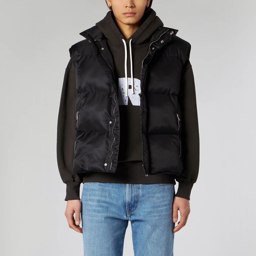 1989 Studio Stijlvolle Puffer Vest Jas Black Heren