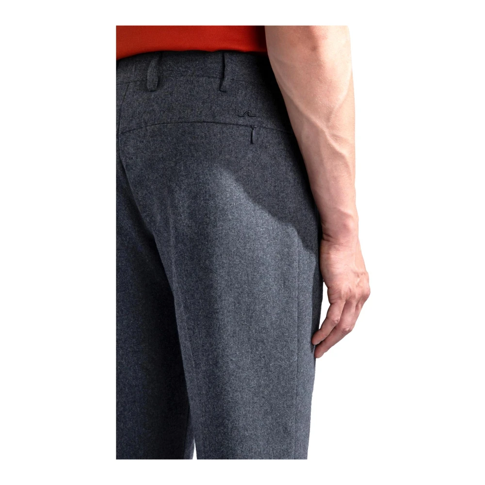 PAUL & SHARK Grijze Chino Broek van Technische Wol Gray Heren