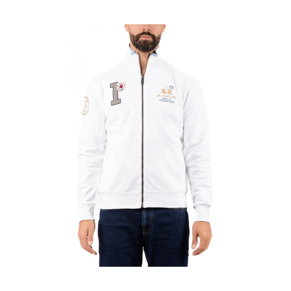 LA MARTINA Heren City Full Zip Sweater White Heren