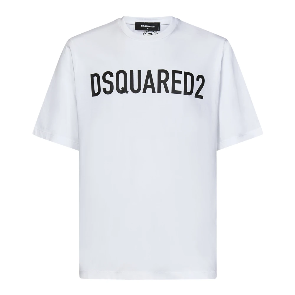 Dsquared2 Vit Logo Loose Fit T-shirt White, Herr