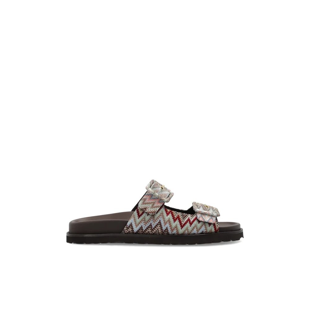 Missoni Patterned Slides - Female - Sliders - Multicolor - 5 Uk - Shoes