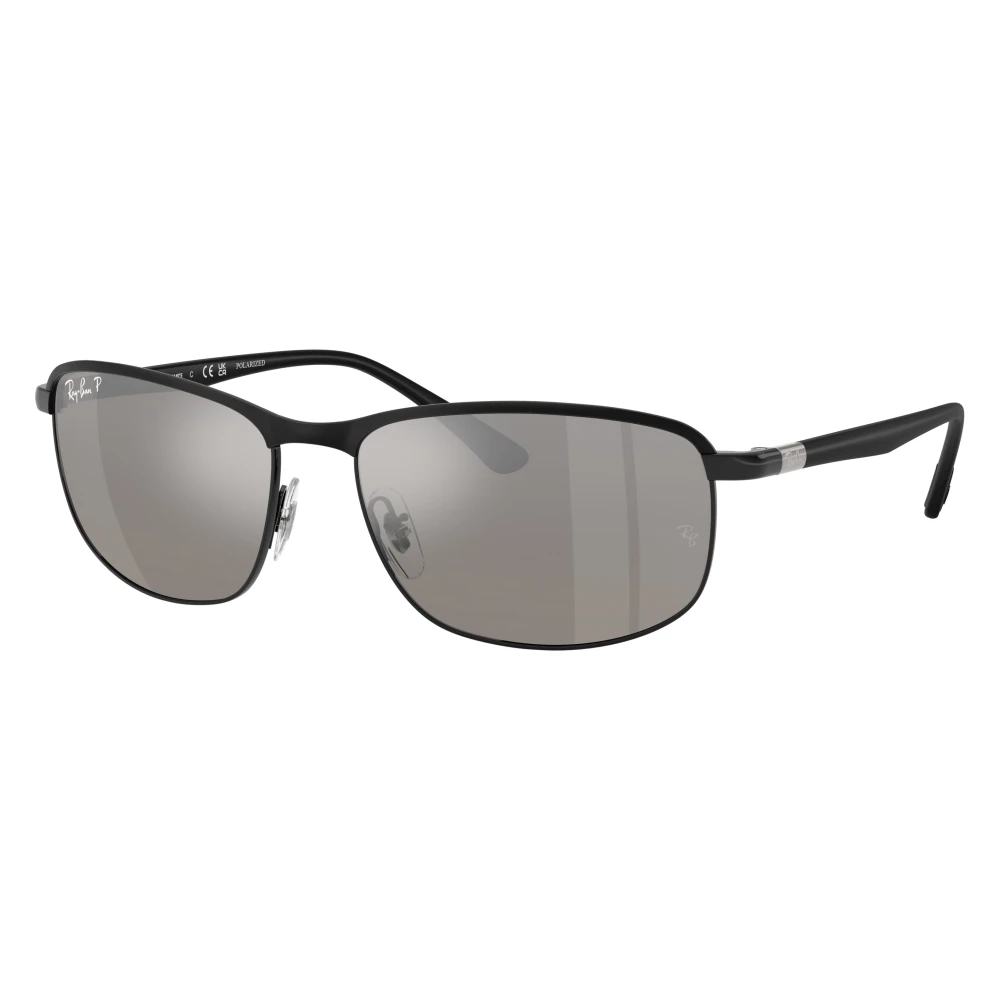 Ray-Ban Unisex Sunglass RB3671 Polarized+ Lenses - Frame color: Black On Black, Lens color: Mirror Silver Polarised+ - Image 5