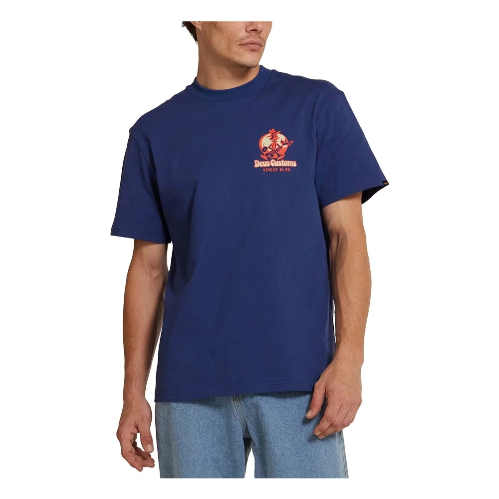 Deus Ex Machina Gaucho T-shirt Blue Heren