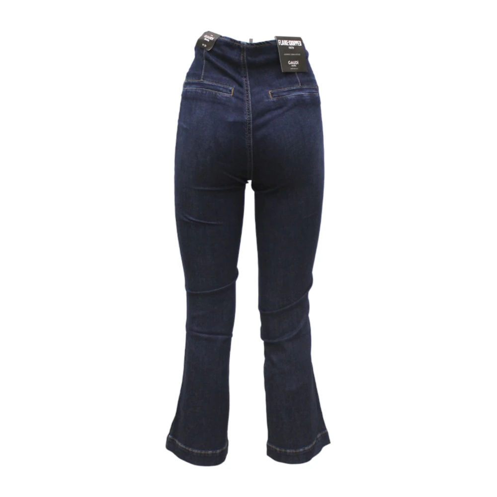 Gaudi Stijlvolle Cropped Jeans voor Vrouwen Blue Dames