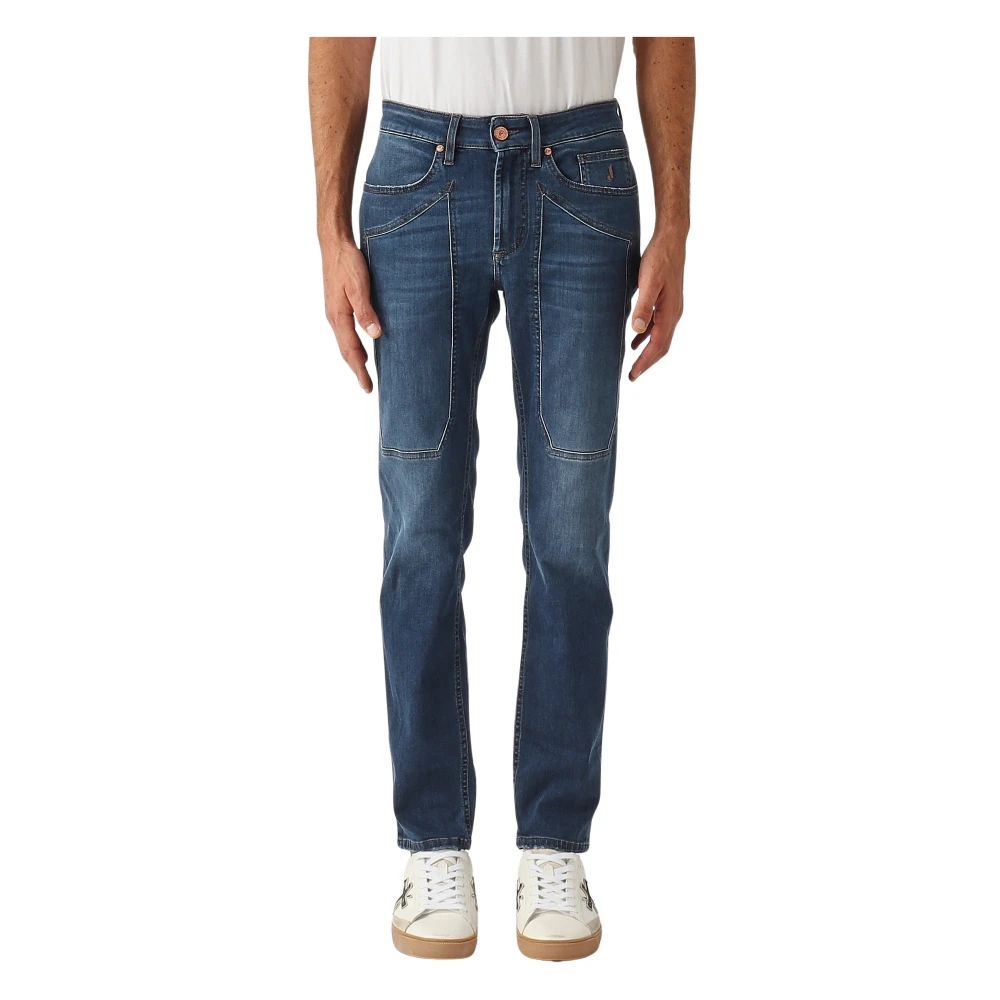 Jeckerson Men's Blue James Jeans - Slim Fit Jeans - W38 - Jeans