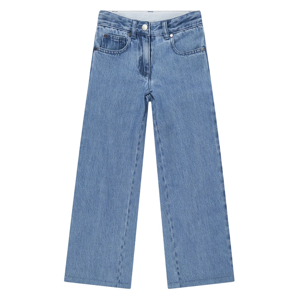 Stella Mccartney Women's Blue Wide Leg Jeans