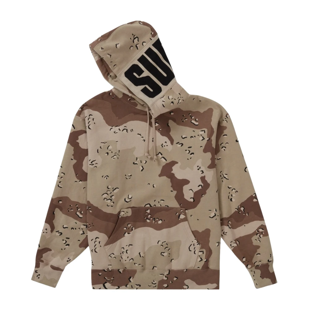 Supreme Limited Edition Rib Hooded Sweatshirt Camo Brown Heren