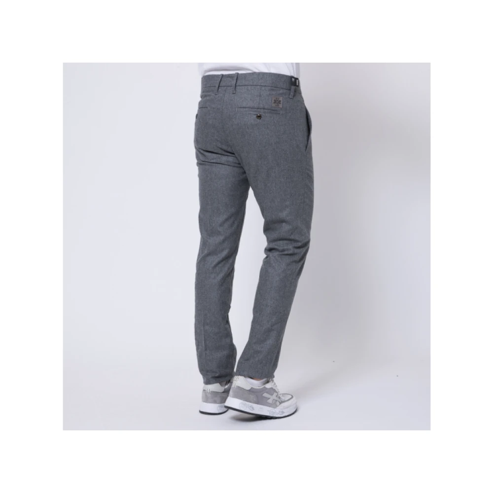Jacob Cohën Grijze Flanellen Slim Fit Broek Gray Heren