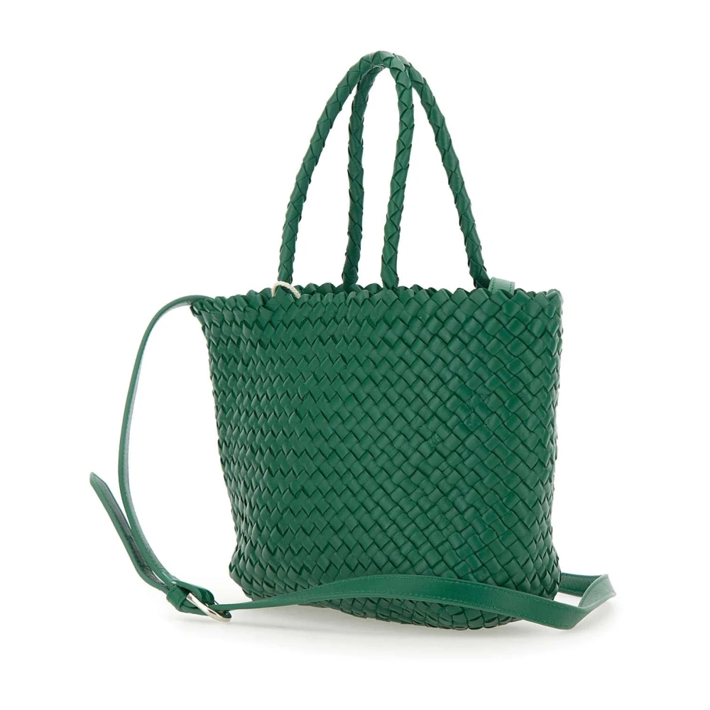 Dragon Diffusion Groene geweven handtas met Pochette Green Dames