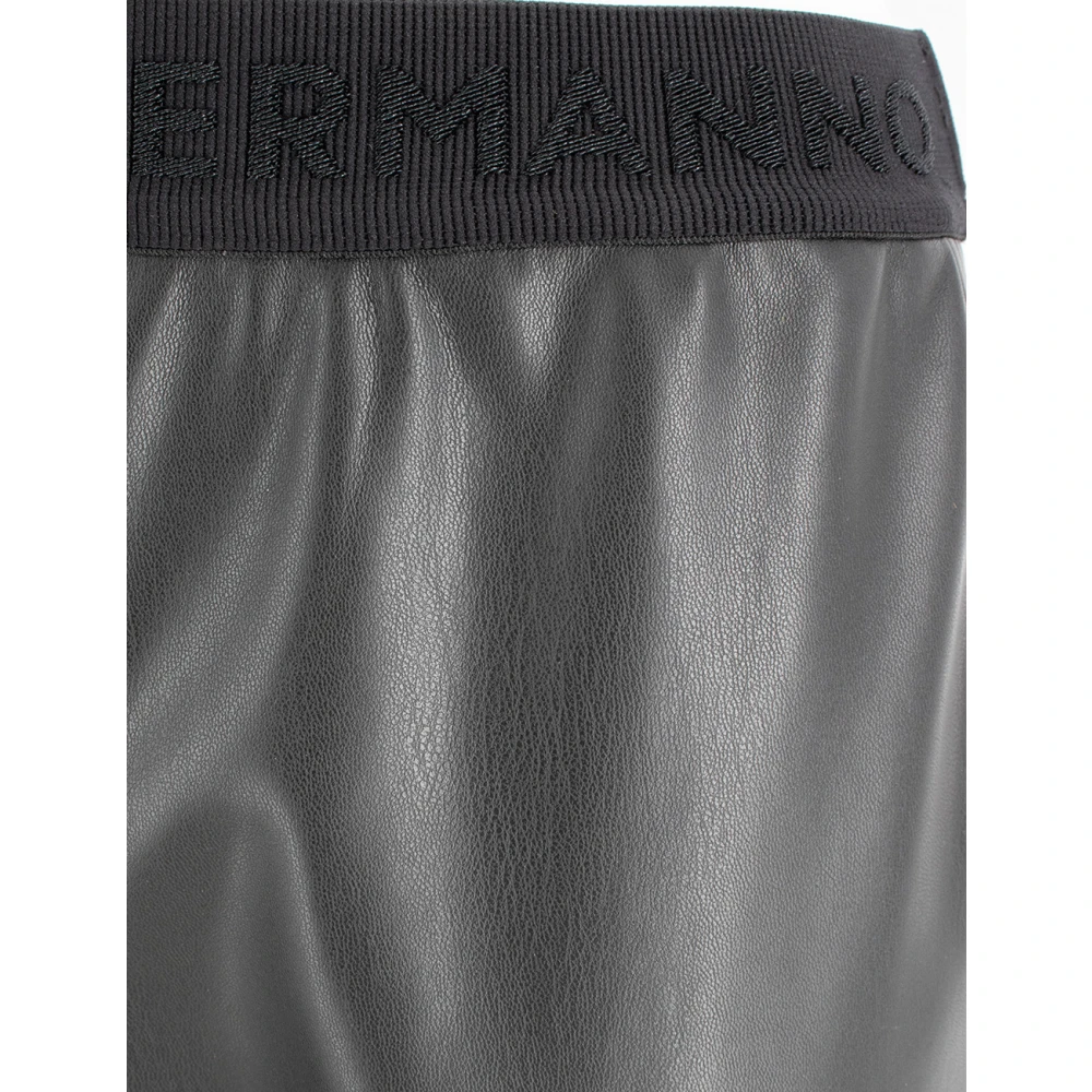 Ermanno Scervino Faux Leather Skinny Trousers Black Dames