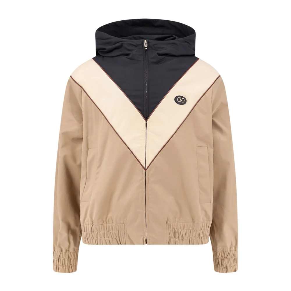 Valentino Men's Multicolor Full-Zip Jacket In Nylon - Light Jackets - M- Jackets