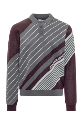 Merino Diagonal Tennis Polo