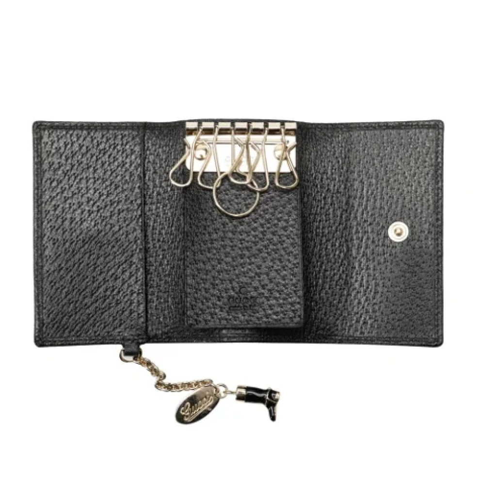 Gucci Vintage Pre-owned Canvas wallets Black Dames