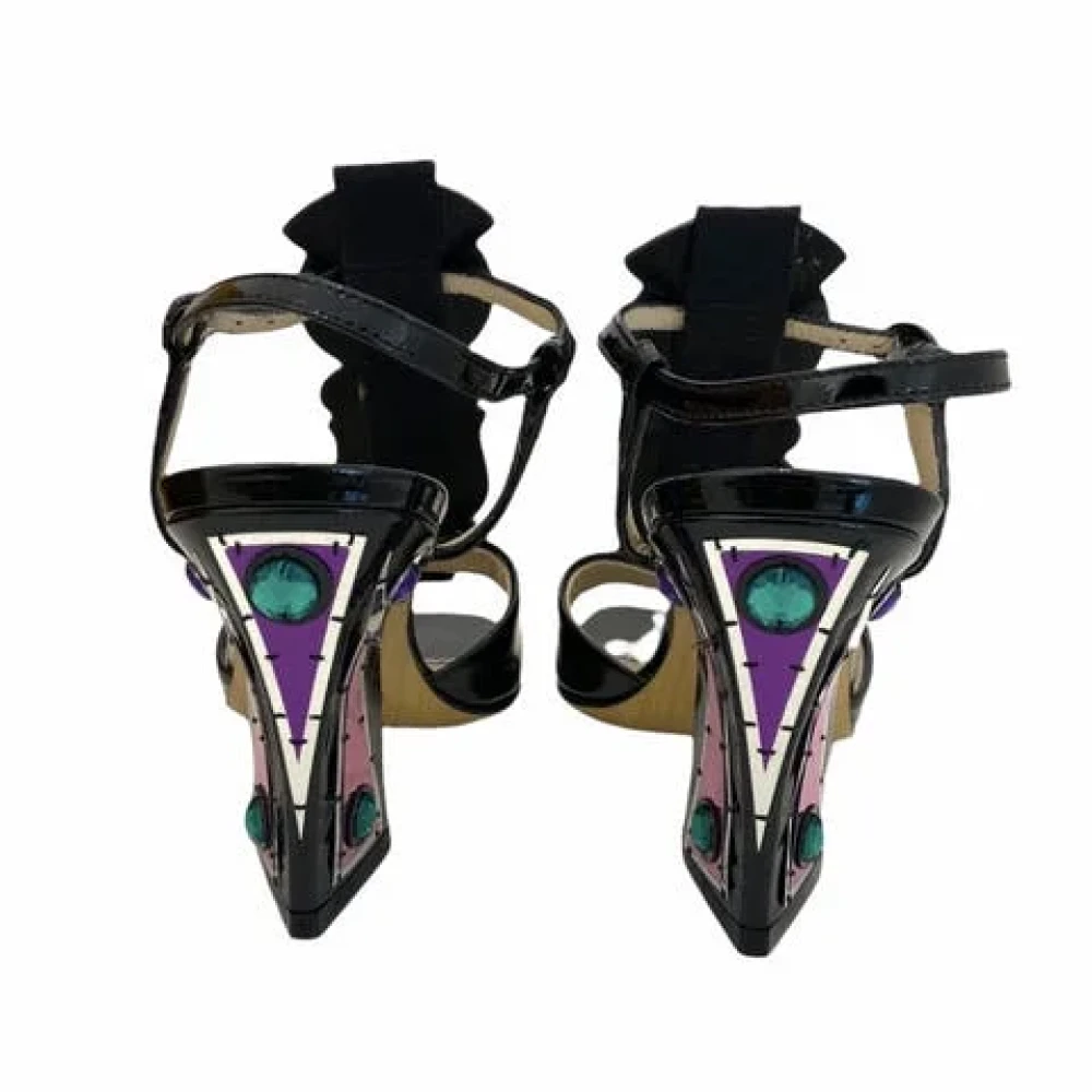 Saint Laurent Vintage Pre-owned Sandalen Black Dames