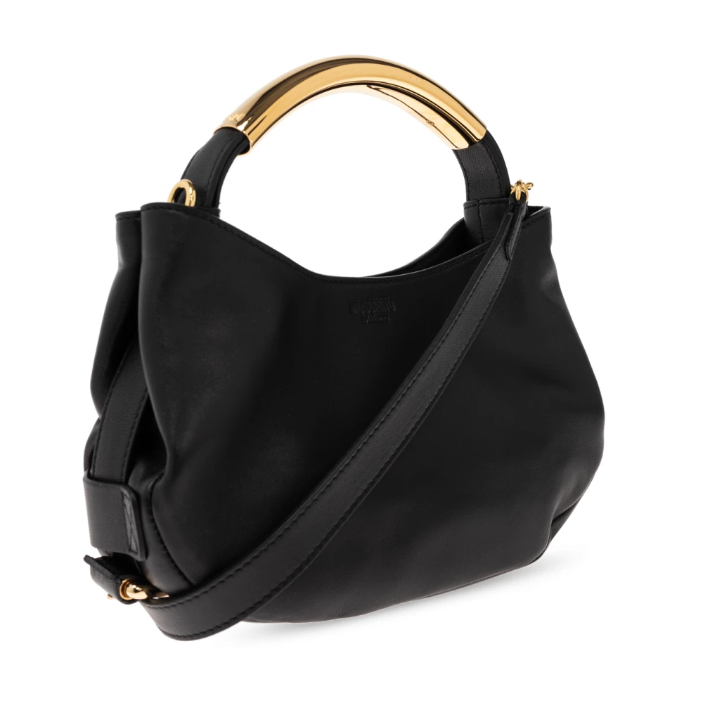 Moschino Leren handtas Black Dames