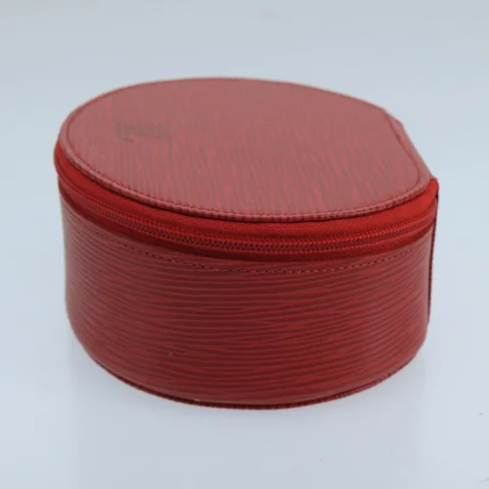 Louis Vuitton Vintage Pre-owned Leather pouches Red Dames