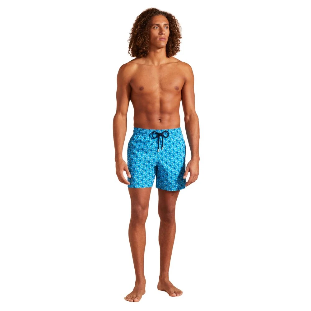 Vilebrequin Regenboog Micro Ronde Des Tortues Zwembroek Blue Heren