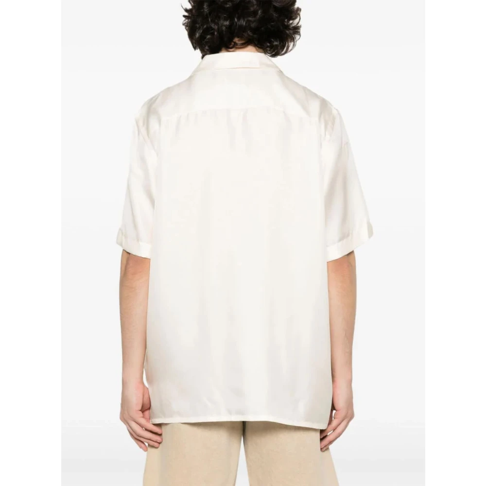 Calvin Klein Short Sleeve Shirts Beige Heren