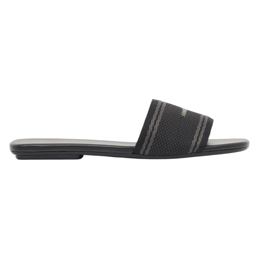 Armani Exchange Femme Noir - Shoes > Flip Flops & Sliders > Sliders