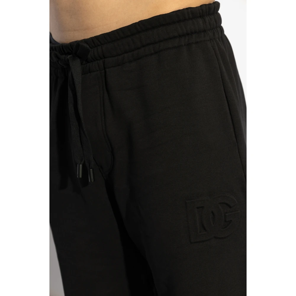 Dolce & Gabbana Sweatpants met logo Black Heren