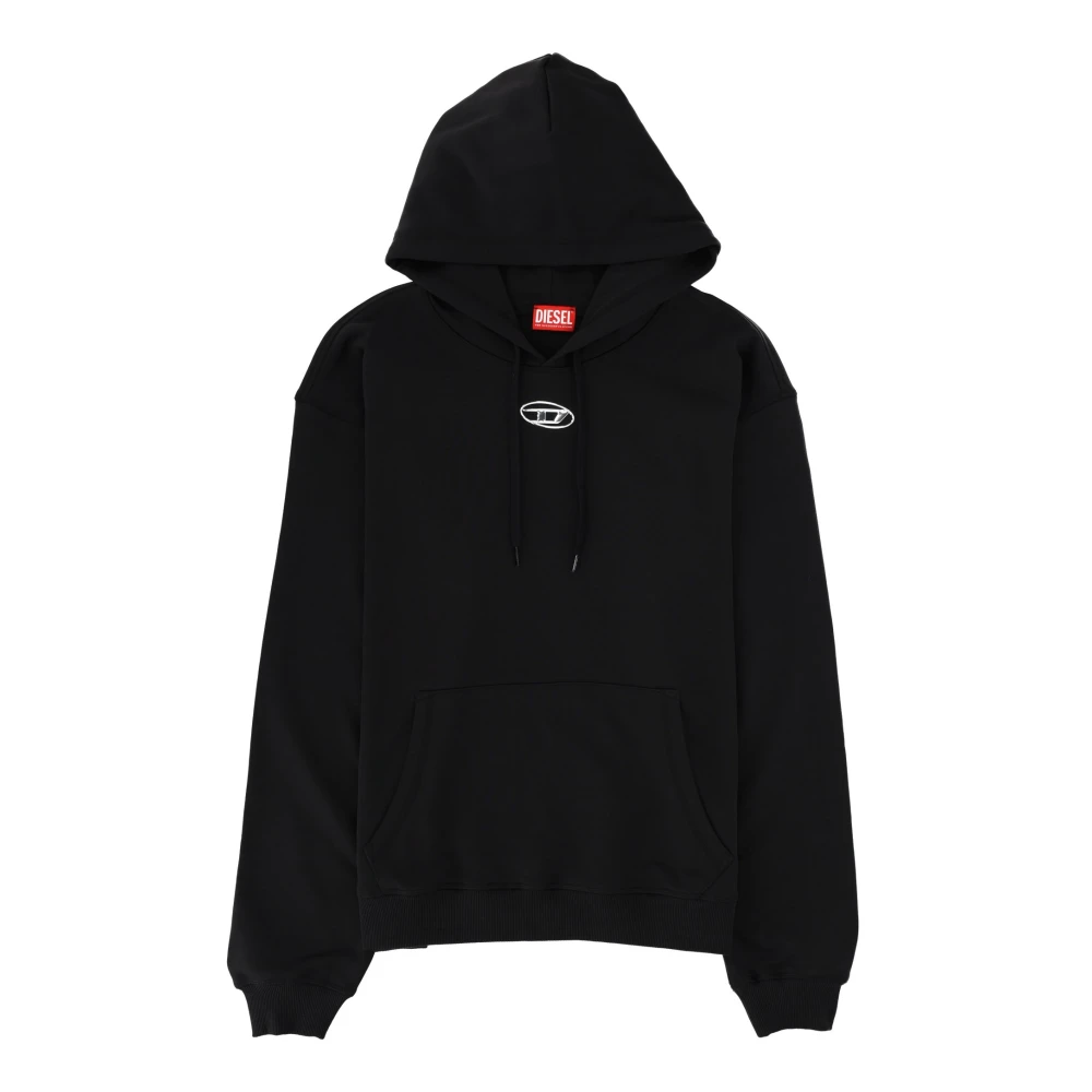 Diesel Men's Black S-Norm Hood Iod Hoodie