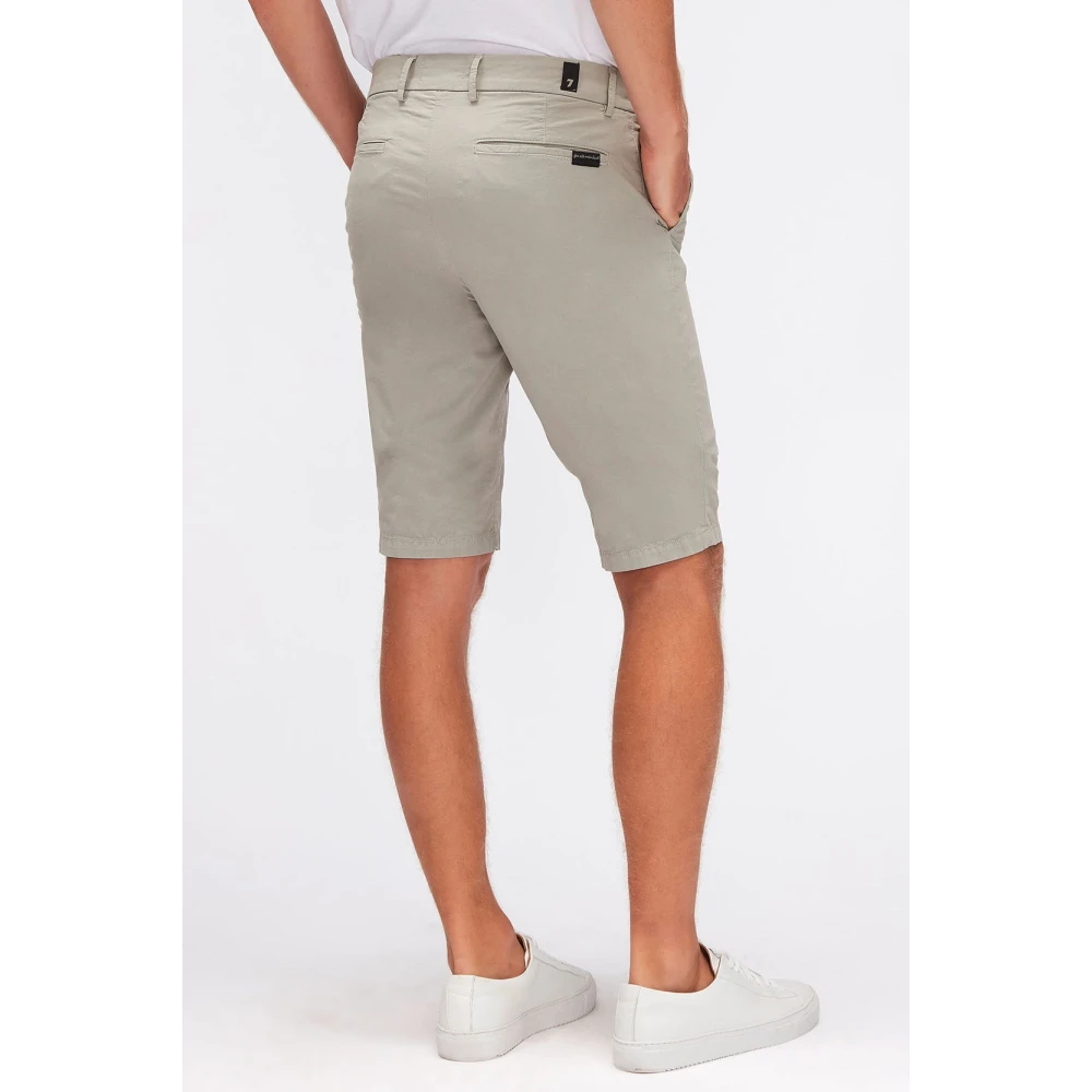7 For All Mankind Shorts de sport décontractés pour hommes Gray Heren