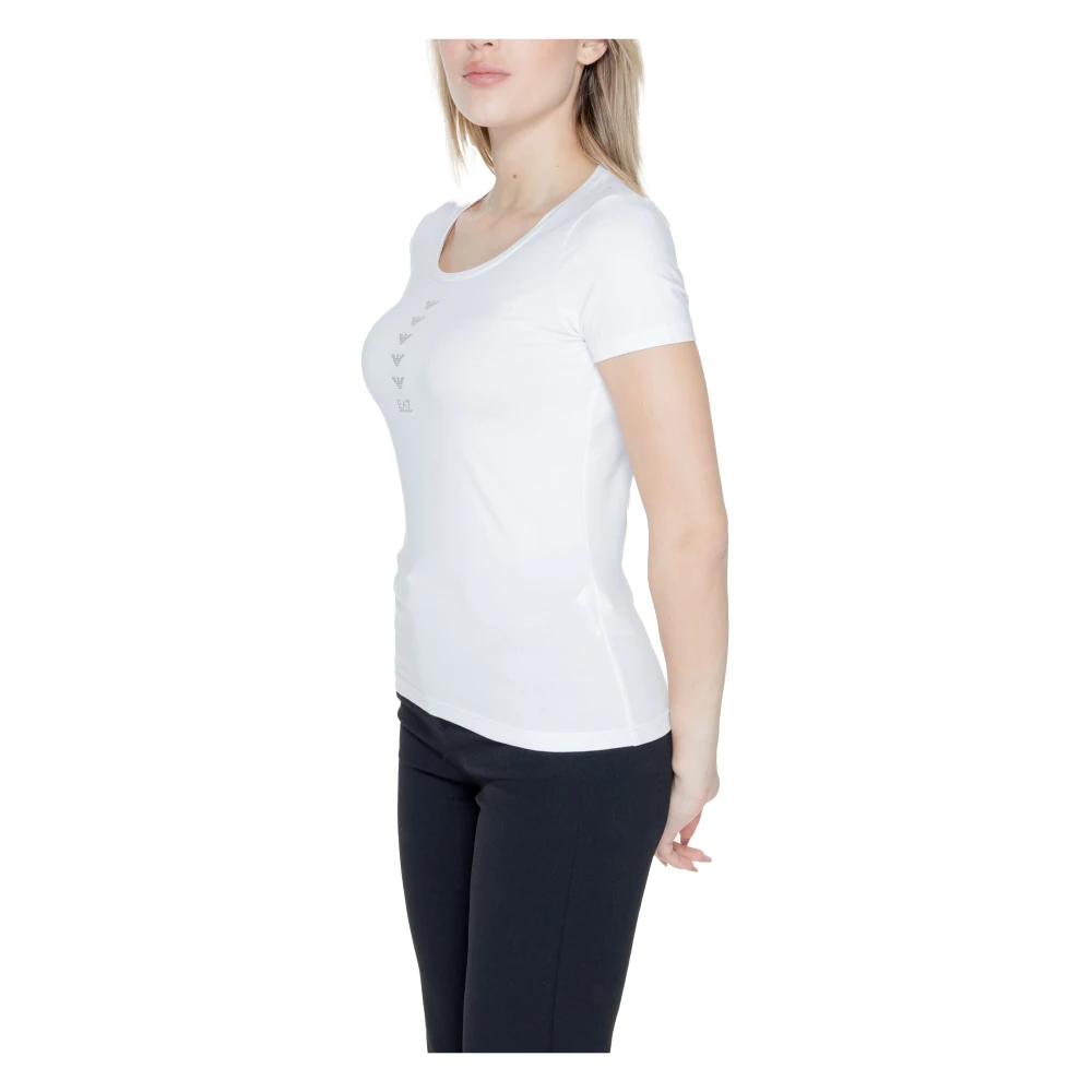 Emporio Armani EA7 Lente Zomer Dames T-Shirt 3Dtt20 Tjfkz White Dames