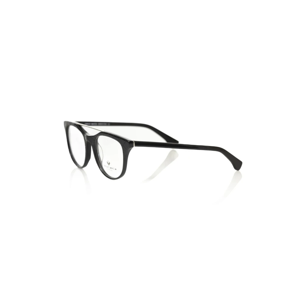 Frankie Morello Geometrische Wayfarer Bril Black Heren