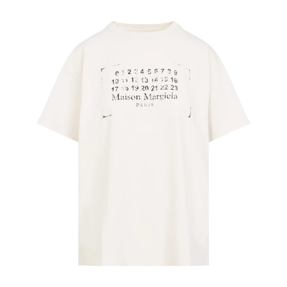 Maison Margiela Casual Katoenen T-shirt White Dames