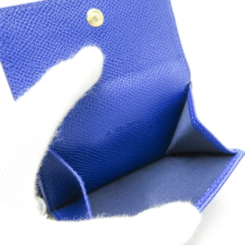 Salvatore Ferragamo Pre-owned Leather wallets Blue Dames