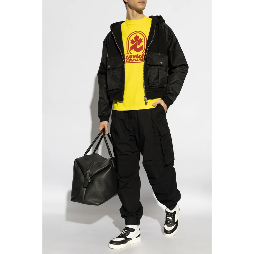 Dsquared2 Jas gemaakt van gecombineerde materialen Black Heren