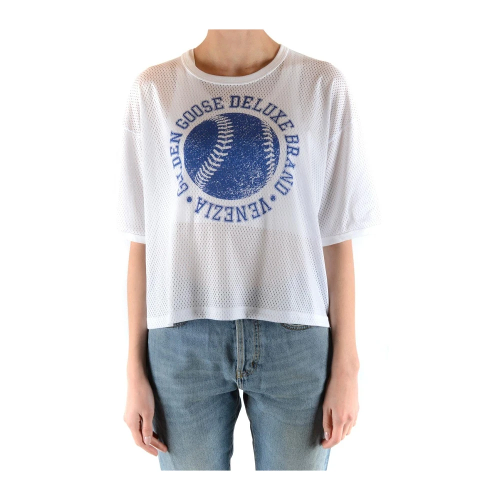 Golden Goose Stijlvol Wit T-shirt White Dames