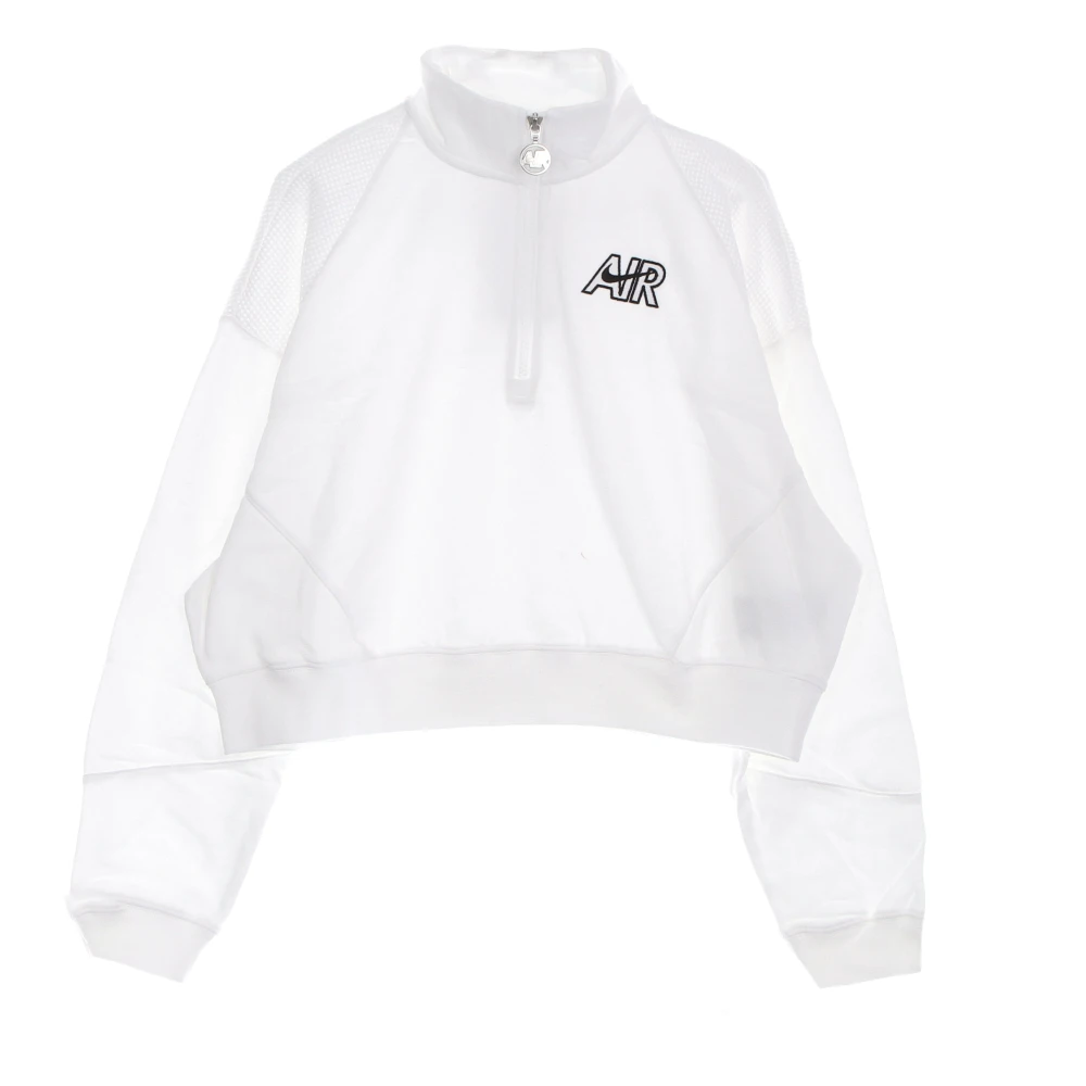 Nike Sportswear Hoge Hals Fleece Top White Dames