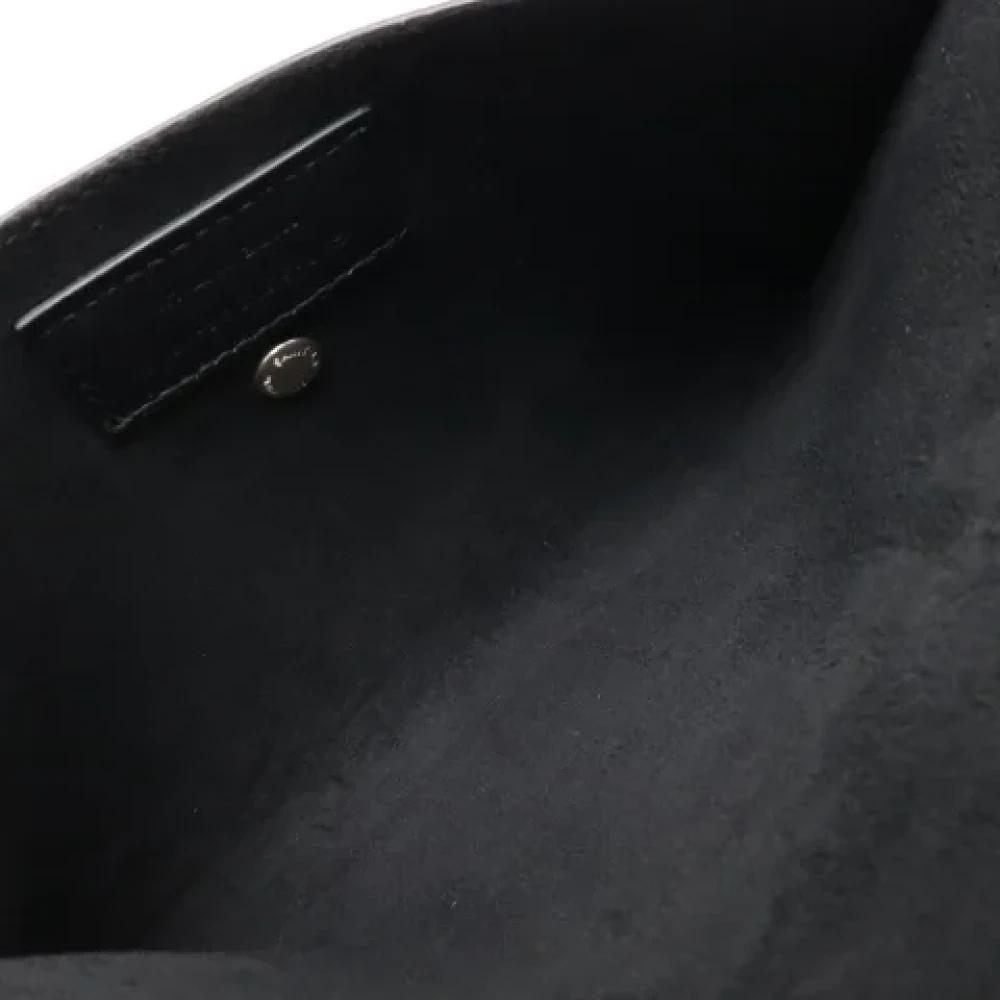 Saint Laurent Vintage Pre-owned Canvas handbags Black Dames