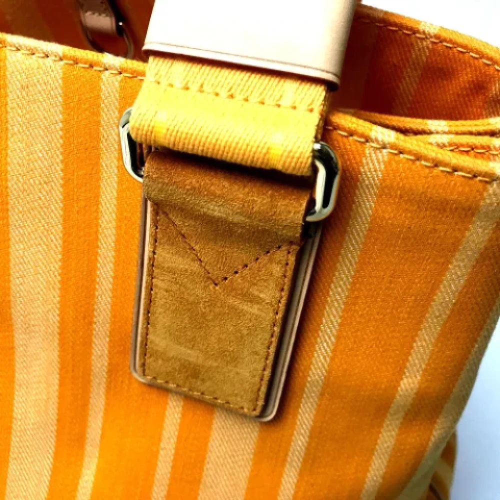 Louis Vuitton Vintage Pre-owned Cotton louis-vuitton-bags Yellow Dames