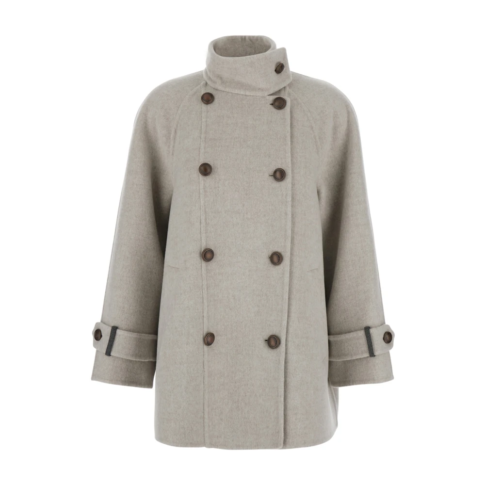 Coats > Double-Breasted Coats - - Brunello Cucinelli - Modalova