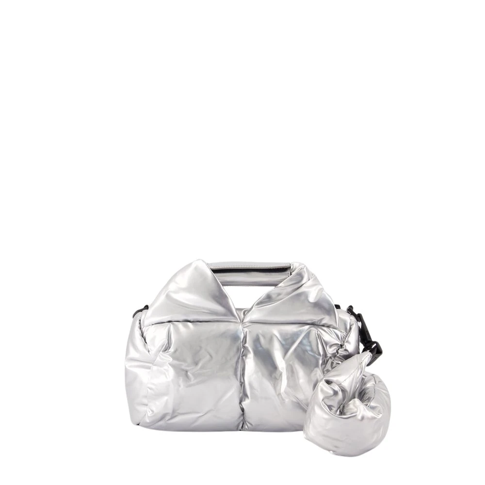 Rains Silver Spegel Puffer Duffel Resväska Gray, Dam