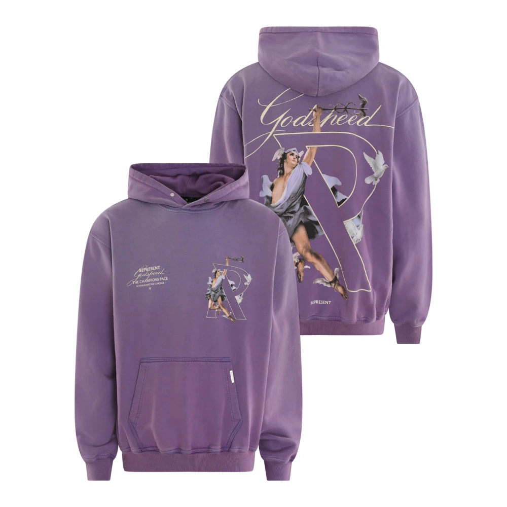 Represent Heren Hermes Hoodie Purple Heren