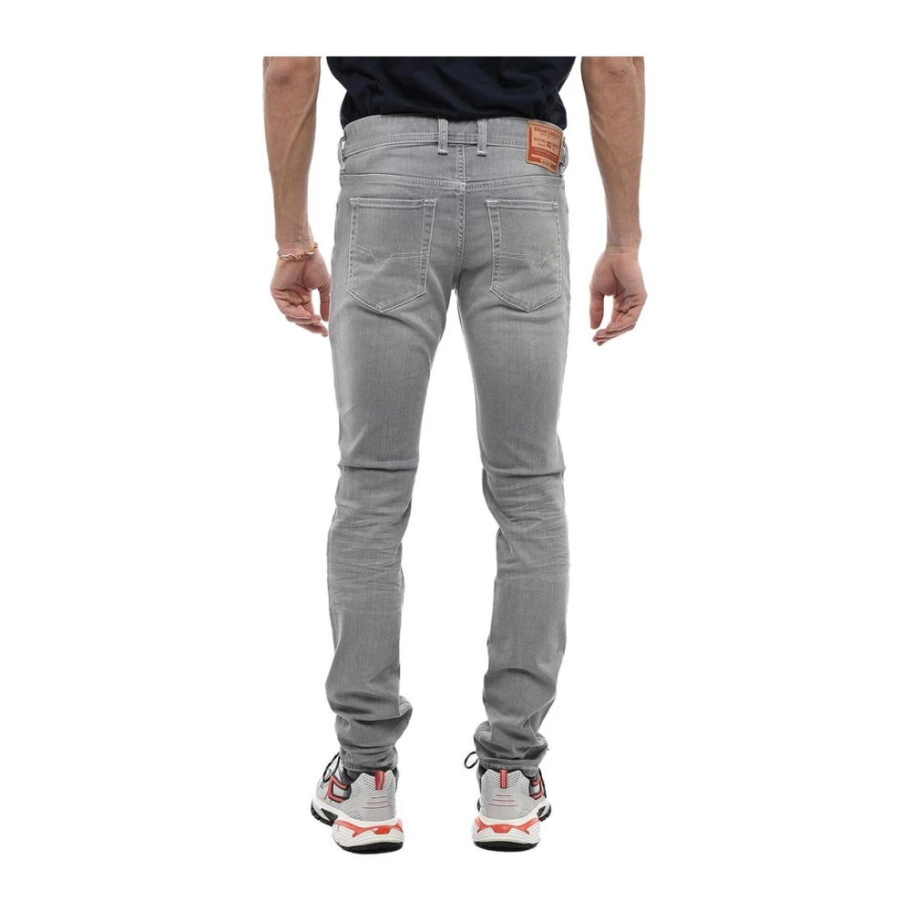 Diesel Grijze Skinny Jeans met Vijf Zakken Gray Heren