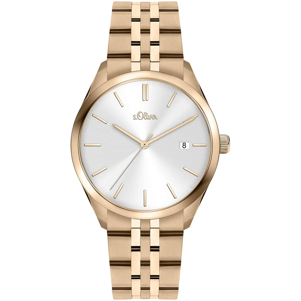 S.oliver Yellow Elegant Rosegold Stainless Steel Ladies Watch - Female - Watches - One Size - Accessories