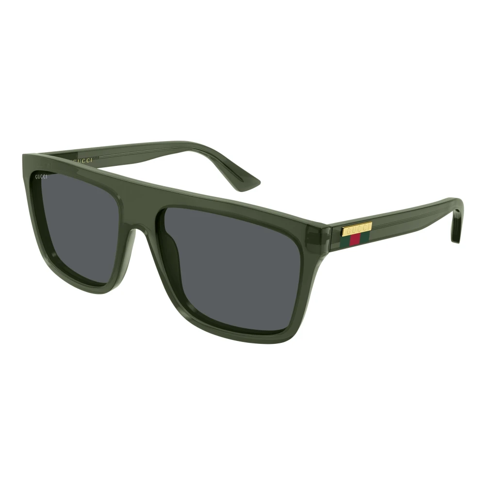 Gucci Square Sunglasses - Male - Sunglasses - Green - 59 Mm - Accessories