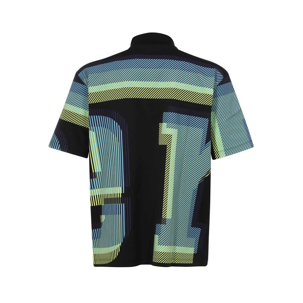 Ferrari Gestreept katoenen poloshirt Multicolor Heren