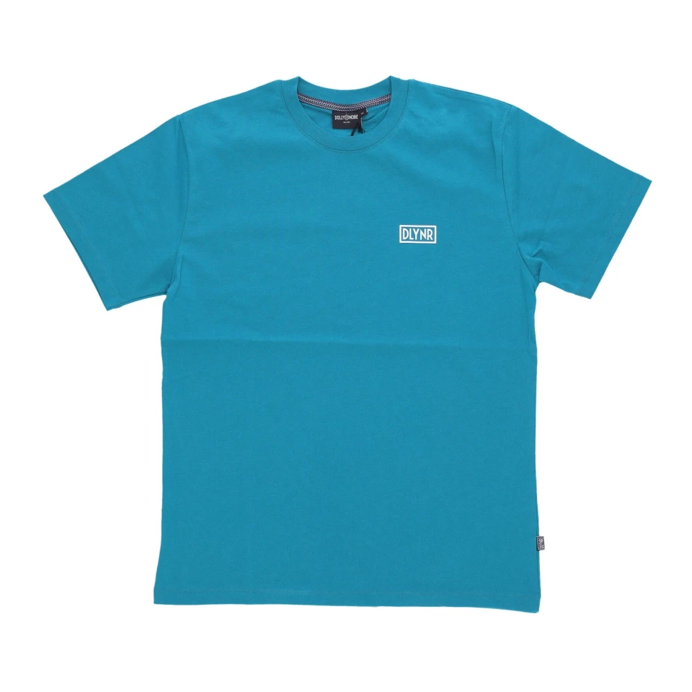 Dolly Noire Heren Logo Back Tee Petrol Blue Heren