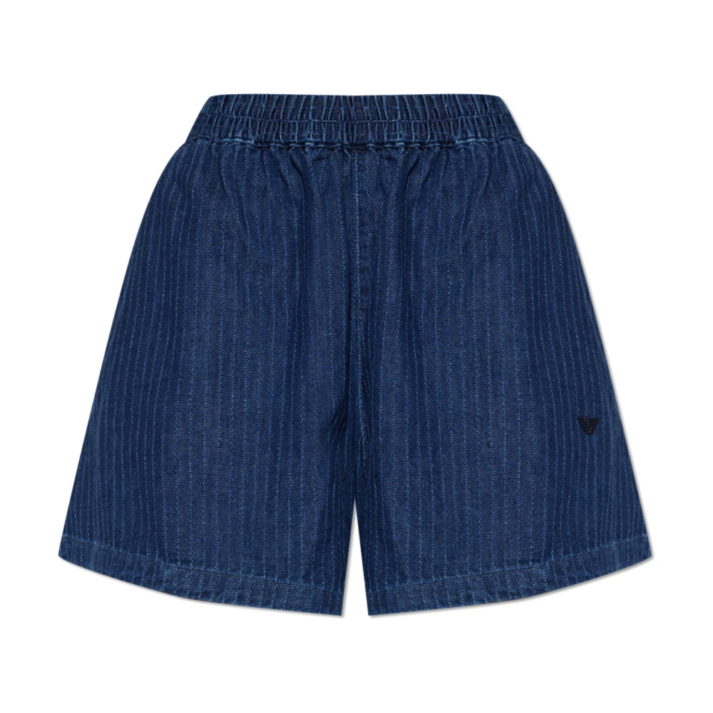 Emporio Armani Donna Blu Pantaloncini, S, New,